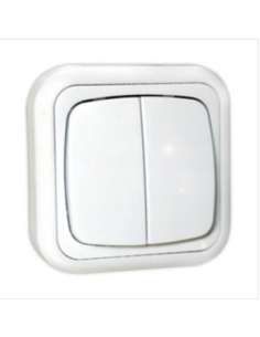 Conmutador Doble Superficie Blanco 36480/DC ELECTRO DH
