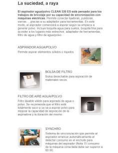 Aspirador CLEAN 330 ES V16 GARLAND 2
