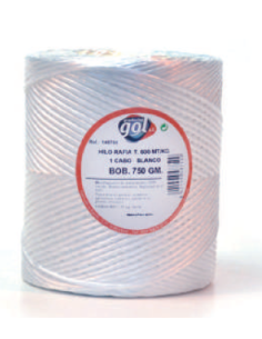 Cuerda Rafia 600 750 Gr Blanca