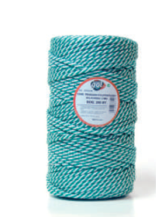 Cuerda Polipropileno 8mm Blanca y Verde (Mt)