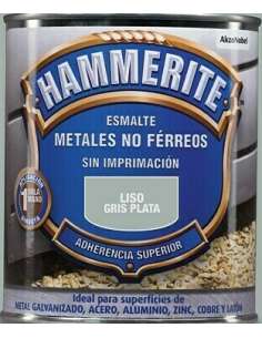 Esmalte No Férreo Gris Plata 750ml Hammerite