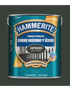 Esmalte Gris Oscuro Satinado 2´5L HAMMERITE