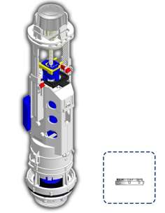 Descargador Universal Antivandálico Doble Pulsador T...