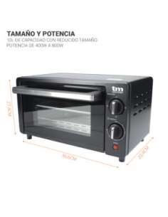 Horno Tostador 800W 10L Negro TM ELECTRONIC 2