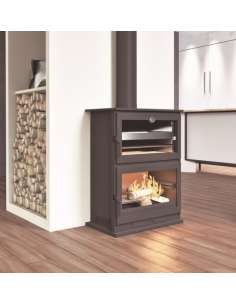 Estufa Leña CH 9 Horno Inox FM 2