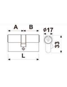 Bombillo Perfil Europeo 4040 Latonado Leva 15 2