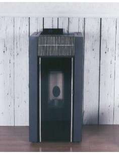 Estufa Pellet Inox Negra 10 Kw