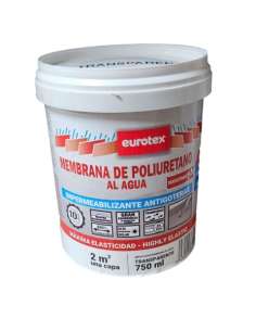 Membrana de Poliuretano al Agua Transparente 750 ml. EUROTEX
