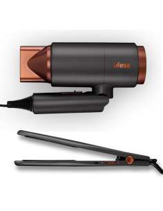 Set Secador Plegable + Plancha de Pelo MY GLAMOUR UFESA