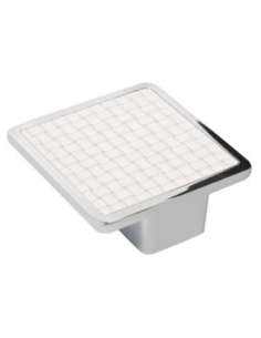 Asa Cuadrada Polipiel Trenz Blanca 32mm 10282BL NESU