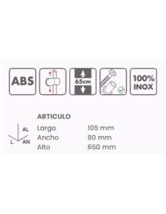 Barra Ducha Regulable BAHIA Cromo TATAY 2