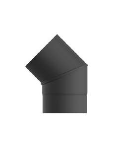 Codo Estufa 200mm 45º Negro Mate CVMS20045 EXOJO