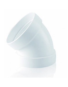 Codo PVC Redondo 120mm 45º 0876 B